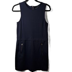 Cynthia Rowley Womens Navy Blue Career Wear to Work Sheath Dress Size Small